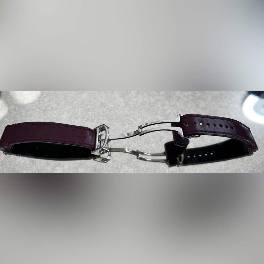 Original Cartier Burgundy Leather Strap